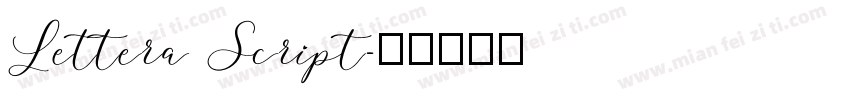 Lettera Script字体转换